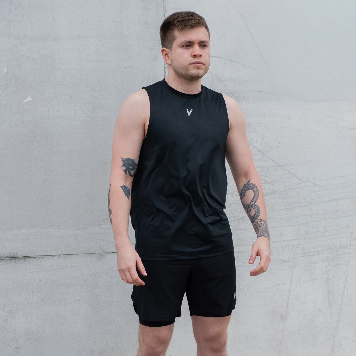 Musculosa Running Black