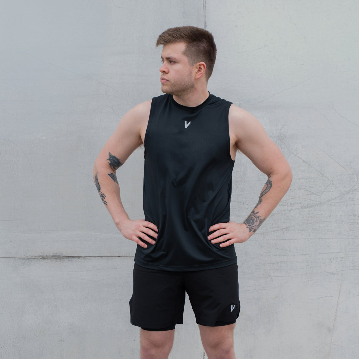 Musculosa Running Black