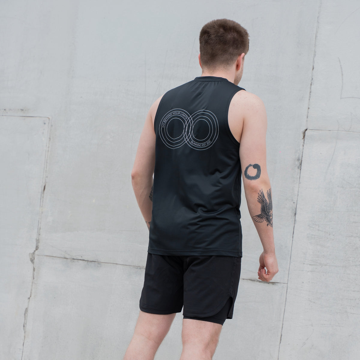 Musculosa Running Black