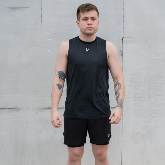 Musculosa Running Black