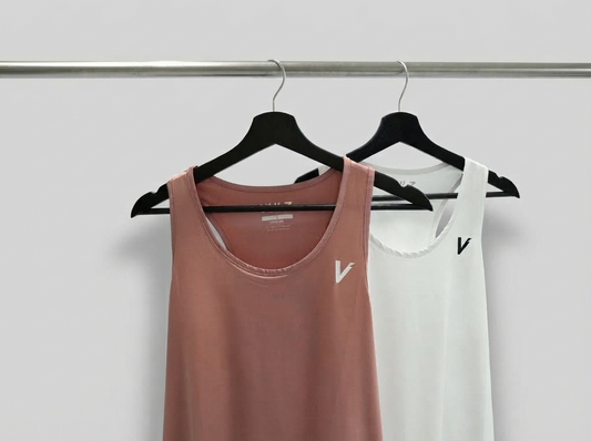 Dupla Comfort Tank White & Pink